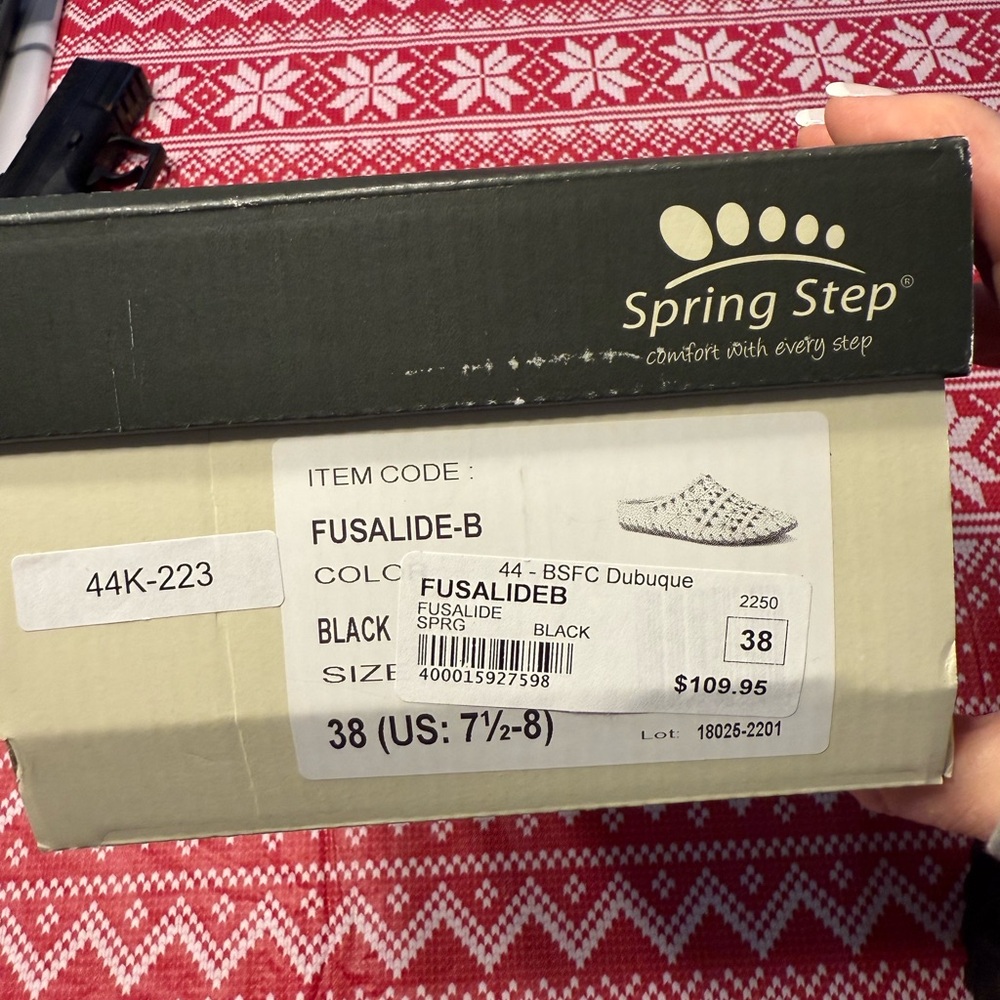 Spring Step Black Leather Mules - image 3